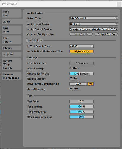 jim walker ableton audio prefreences