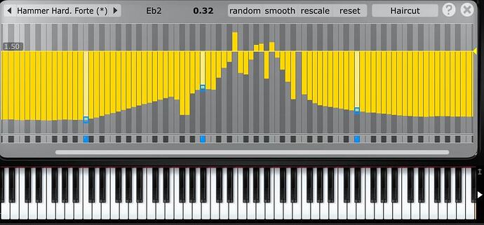 Pianoteq KeySetting Modi Haircut Simple Oktave